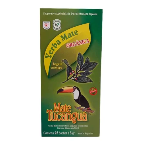 MATE COCIDO ORGANICO 25 SAQUITOS ENSOBRADO TUCANGUA