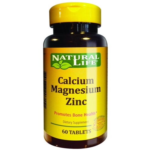 CALCIUM MAGNESIUM ZINC 60 CAPS NATURAL LIFE