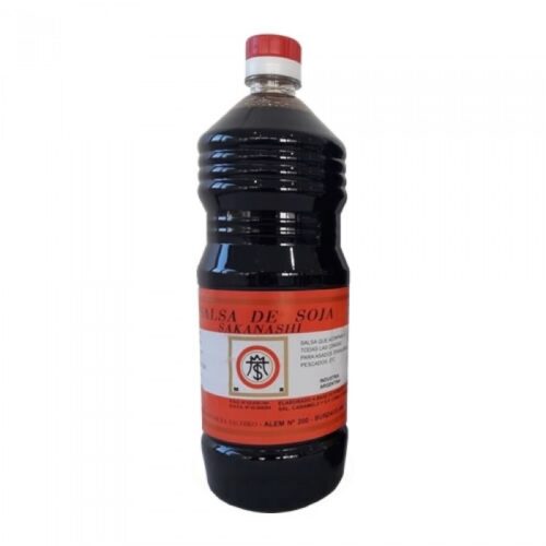 SALSA DE SOJA ETIQUETA ROJA 1 LITRO SAKANASHI