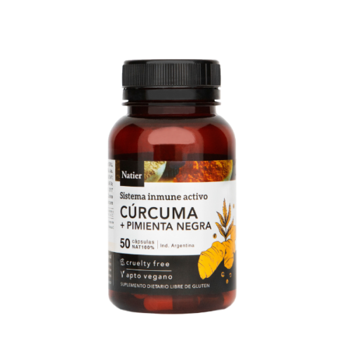 CURCUMA + PIMIENTA NEGRA 50 CAPS NATIER