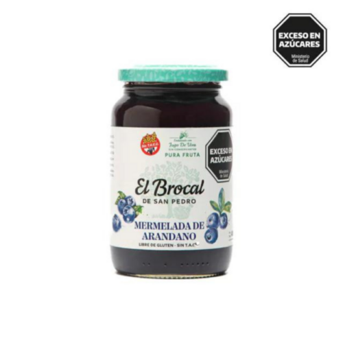MERMELADA ARANDANO SIN AZUCAR 400GR EL BROCAL