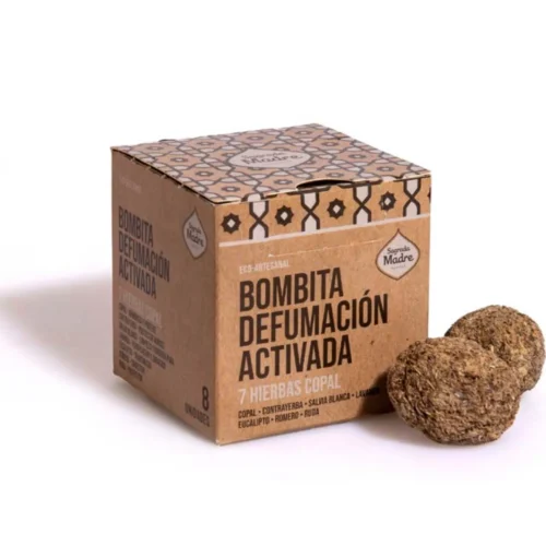 BOMBITA DEFUMACION ACTIVADA 7 HIERBAS CAJA X8 SAGRADA MADRE