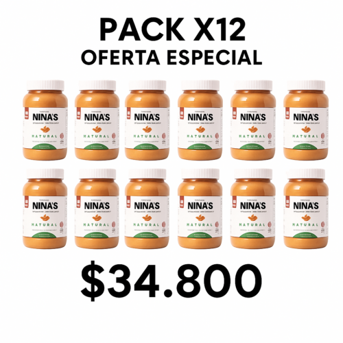 PASTA DE MANI NINA 380GR PACK X12
