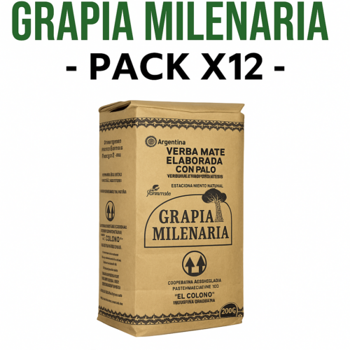 YERBA MATE GRAPIA MILENARIA 500GR PACK X6