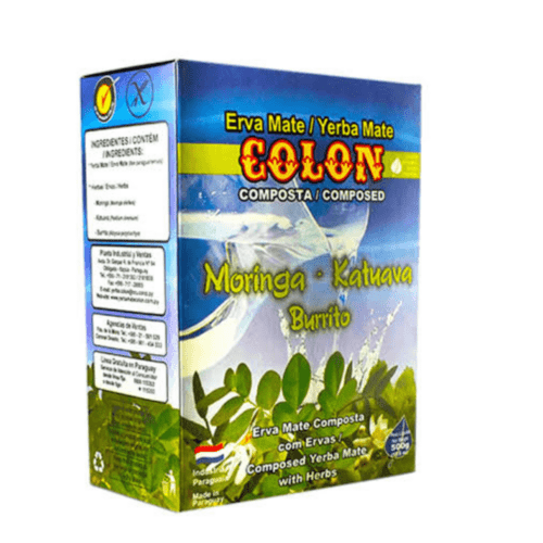YERBA MATE COLON 500GR COMPUESTA MORINGA KATUAVA Y BURRITO